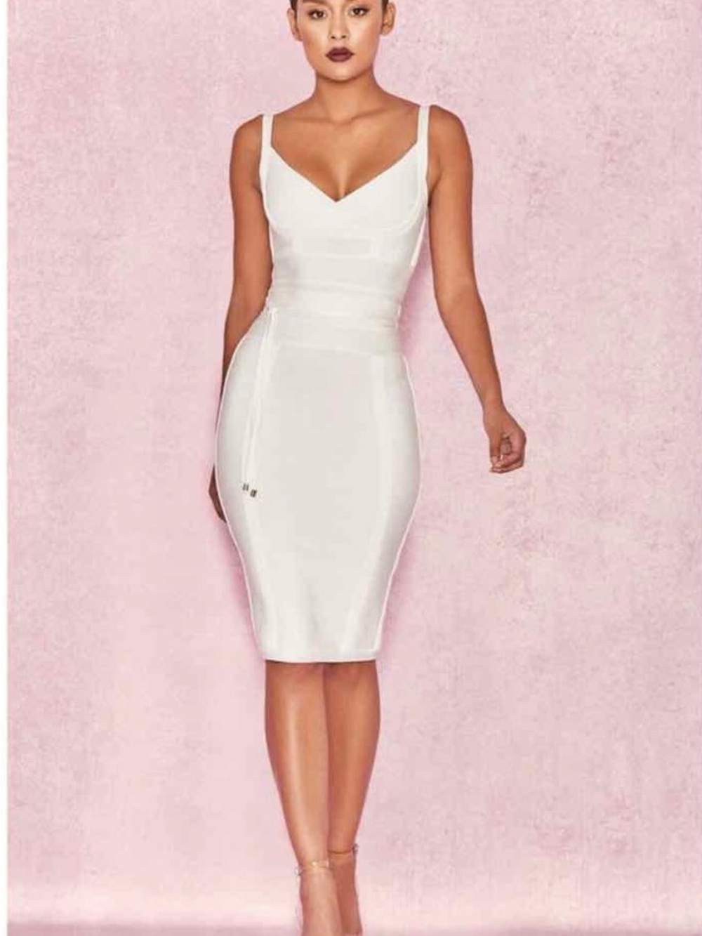 House of CB White belice Midi Bodycon Dress bandage S sold out! Only one on posh